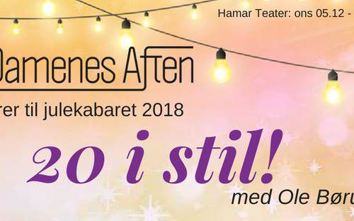 Ole Børud gjesteartist i årets kabaret 20 i stil!