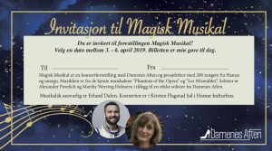 Gavekort til magisk musikal 2019