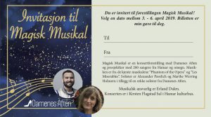 Gvekort til magisk musikal 2019