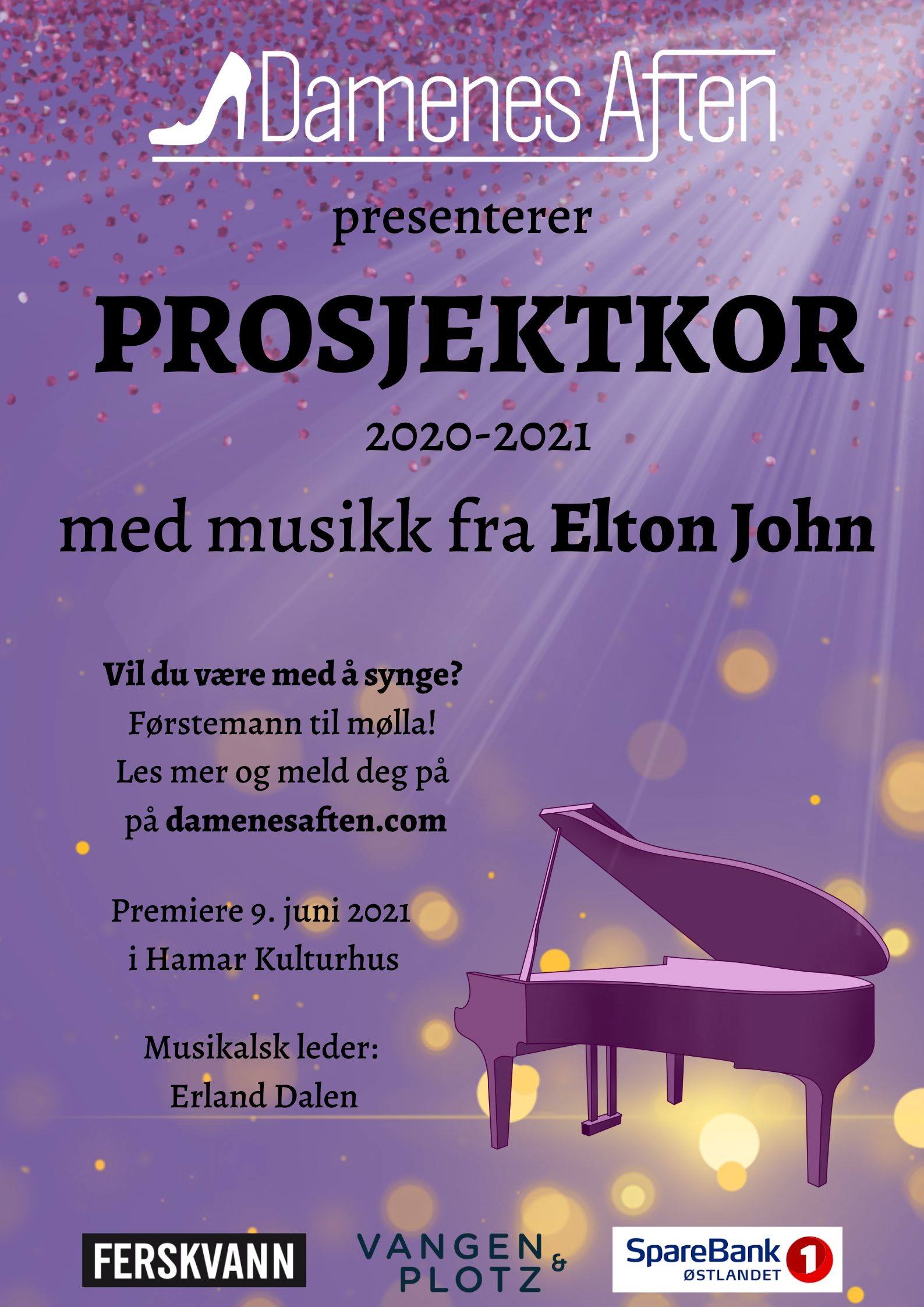 Informasjon om Prosjektkor 2021 – Elton John