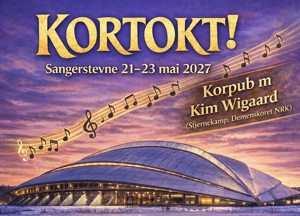 Kortokt i Vikingskipet 21-23 mai 2027